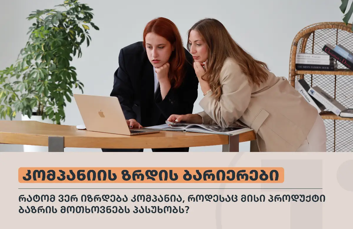 კომპანიის ზრდის ბარიერები: რატომ ვერ იზრდება კომპანია, როდესაც მისი პროდუქტი ბაზრის მოთხოვნებს პასუხობს?